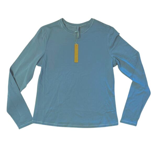 Skims Cotton Jersey Long Sleeve T-Shirt NWT - Kyanite | Size XL - Picture 2 of 5